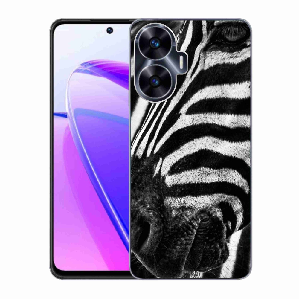 Zselés borítás mmCase a Realme C55 készülékhez - zebra