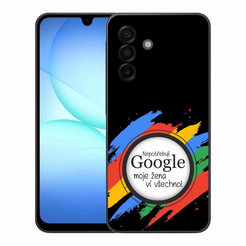 Gél borító mmCase Samsung Galaxy A17 4G/5G - a nő mindent tud fekete háttérrel