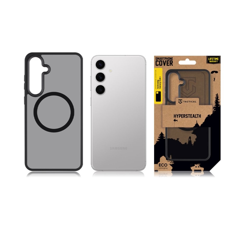 Tactical MagForce Hyperstealth borító Samsung Galaxy S24+ aszfaltra