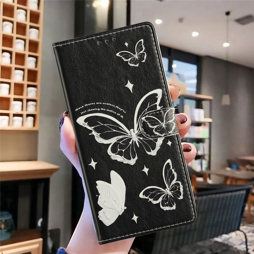 Biztonságos könyv tok Xiaomi 15T Pro - fehér pillangókhoz