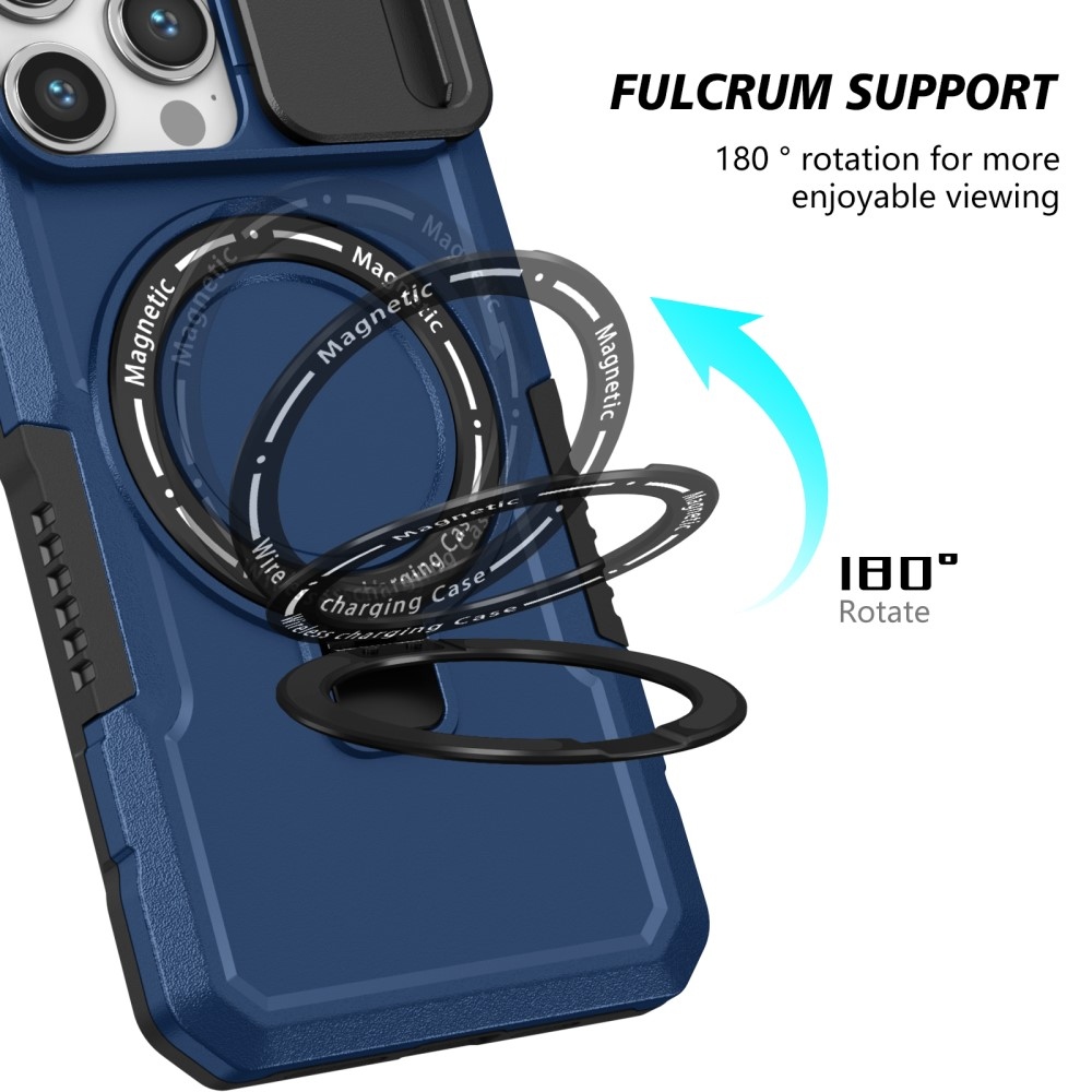 Katonai strapabíró védőburkolat MagSafe-vel iPhone 14 Pro Max készülékhez - sötétkék