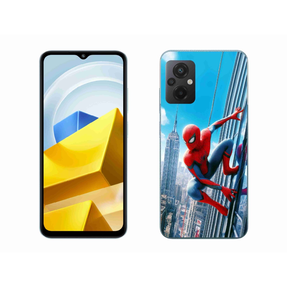 Gél borítás mmCase a Xiaomi Poco M5 4G-hez - pókember
