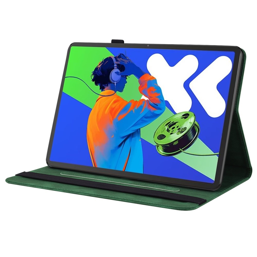 Pillangó táblagép tok Lenovo Idea Tab Pro 12.7 - zöld