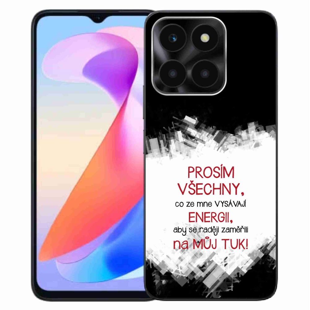Gél borító mmCase a Honor X6a készülékhez - vicces szöveg 1 piros