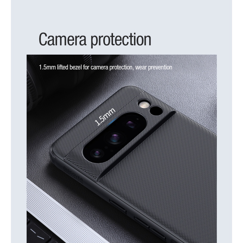 Nillkin Super Frosted PRO mágneses hátlap a Google Pixel 8 Pro-hoz Fekete
