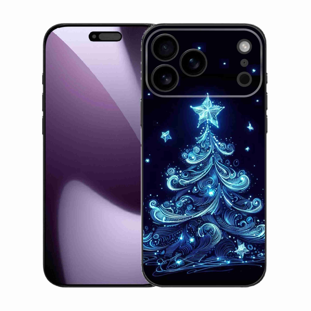 Gél borítás mmCase iPhone 17 Pro Max készülékhez - neon karácsonyfa 4