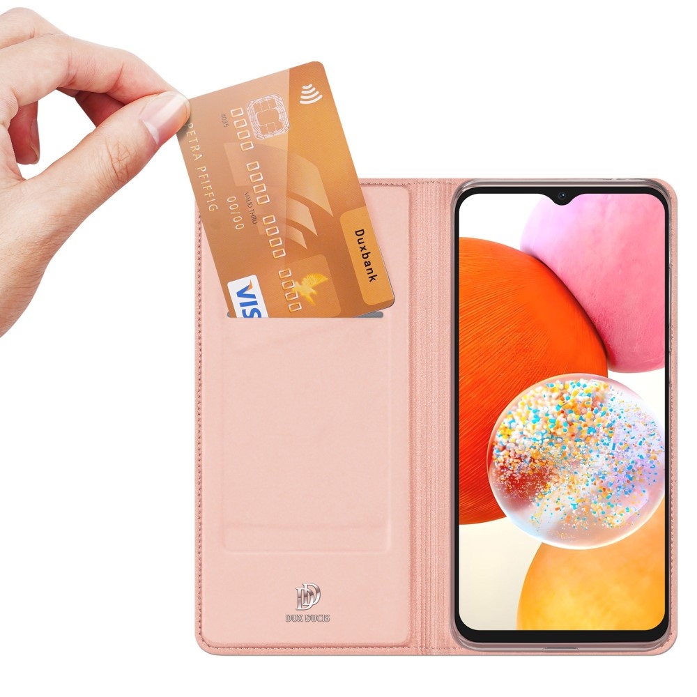 DUX könyv tok Samsung Galaxy A15 4G/5G készülékhez - rózsaarany színben