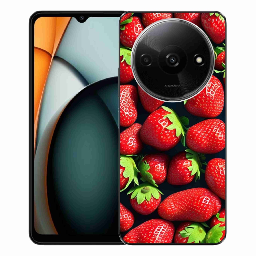 Gél borító mmCase a Xiaomi Redmi A3-hoz - eper