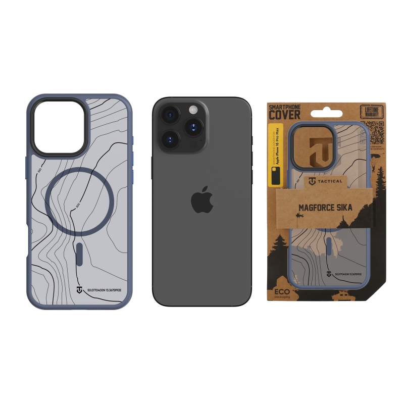 Taktikai MagForce Hyperstealth Sika borító iPhone 16 Pro Max készülékhez Mélykék
