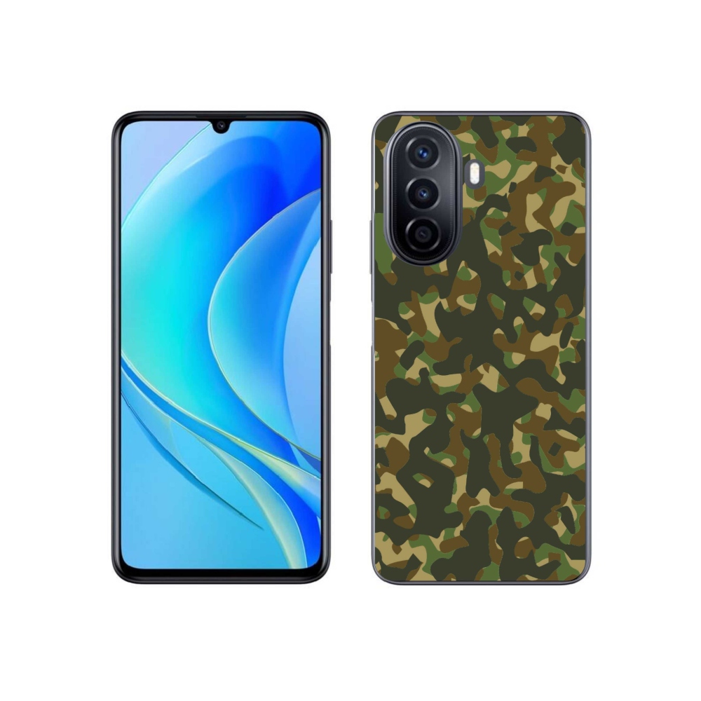 Gél borítás mmCase a Huawei Nova Y70 készülékhez - terepszínű minta 1