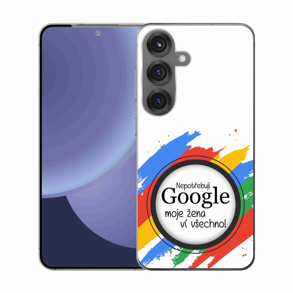 Gél borító mmCase Samsung Galaxy S25 - a nő mindent tud fehér háttérrel