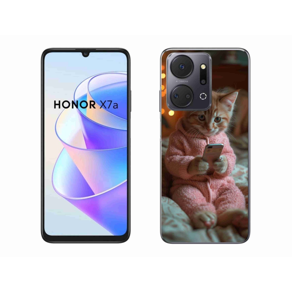Zselés borítás mmCase a Honor X7a számára - baba mobillal