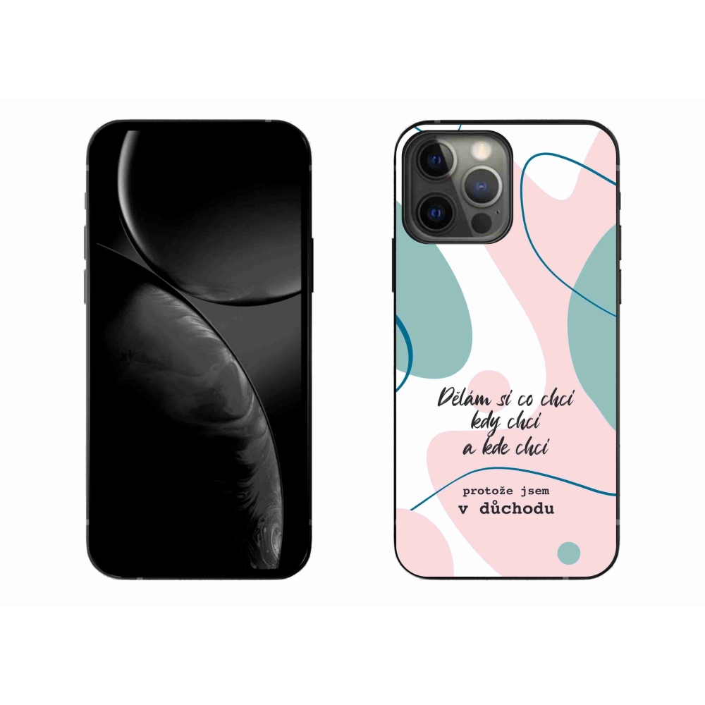 Gél borítás mmCase iPhone 13 Pro Max 6.7 készülékhez - vicces szöveg 10 fehér háttér