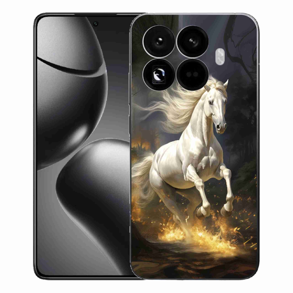 Gél borítás mmCase a Xiaomi 15T Pro számára - fehér ló 2
