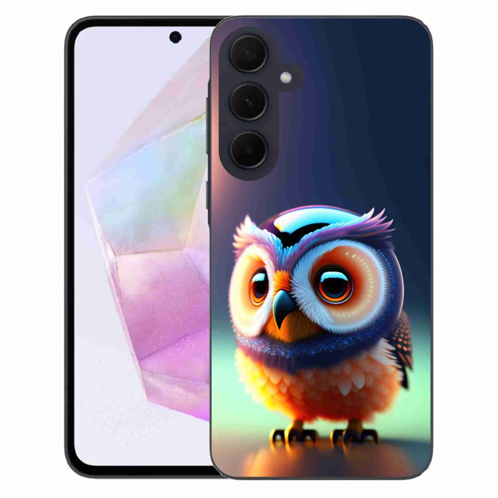 Gél védőhuzat mmCase Samsung Galaxy A35 5G - bagoly