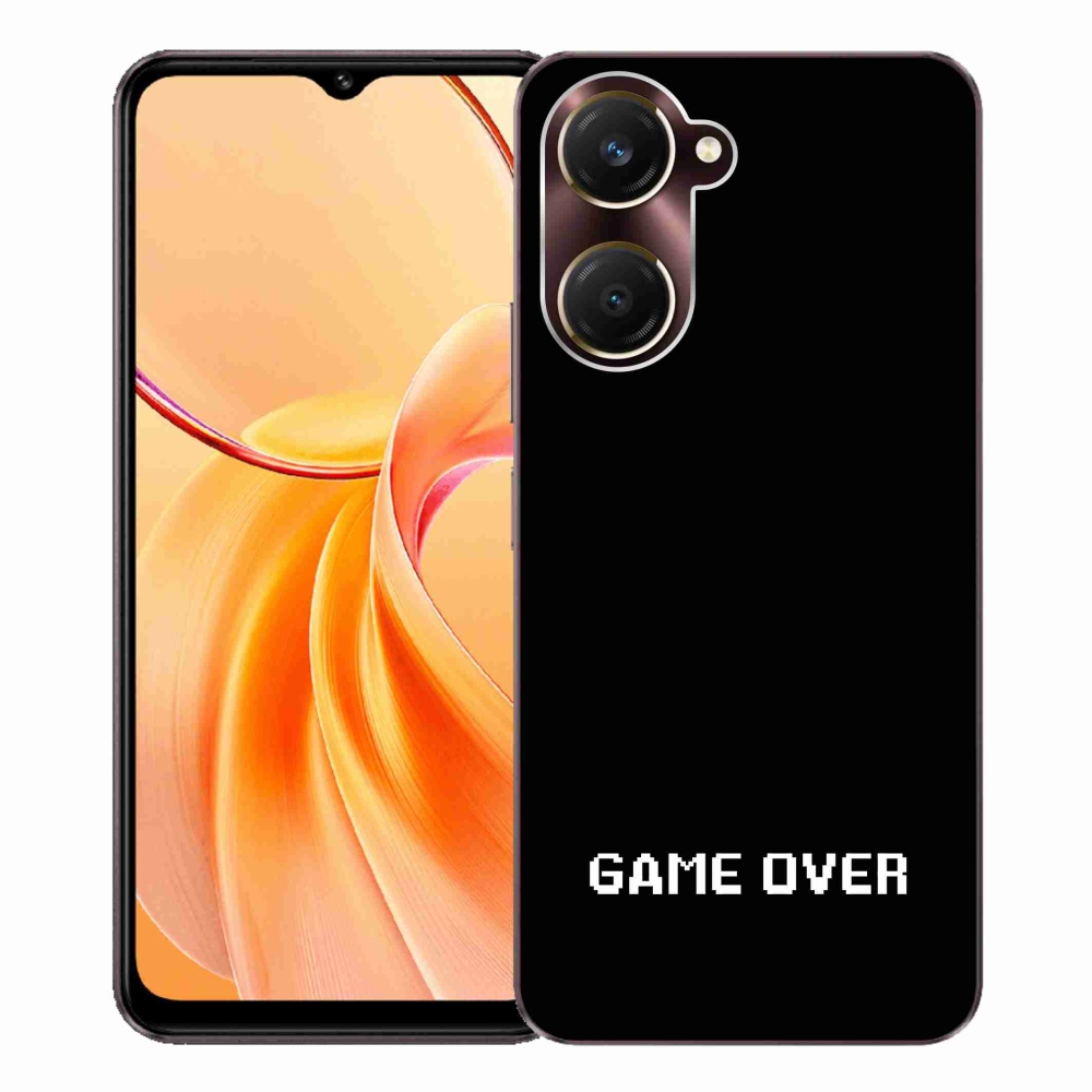Gél borító mmCase a Vivo Y28s 5G-hez - játék fekete háttérrel