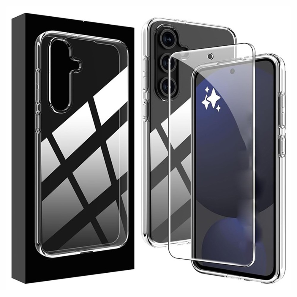 Arc átlátszó zselés tok + 2.5D edzett üveg Samsung Galaxy A17 5G - átlátszó