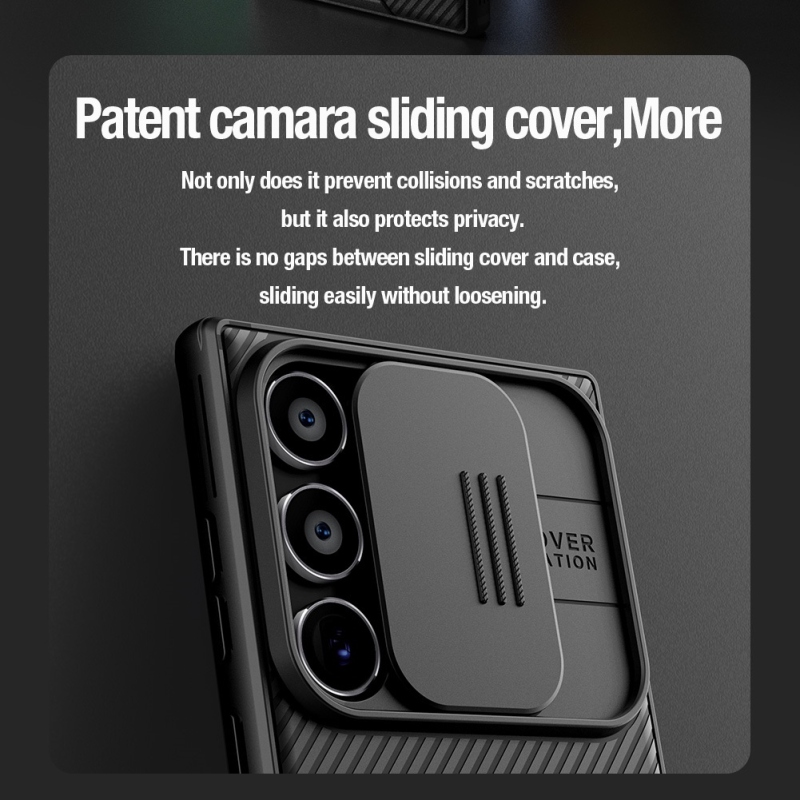 Nillkin CamShield PRO hátlap a Samsung Galaxy S24 Ultra Fekete számára