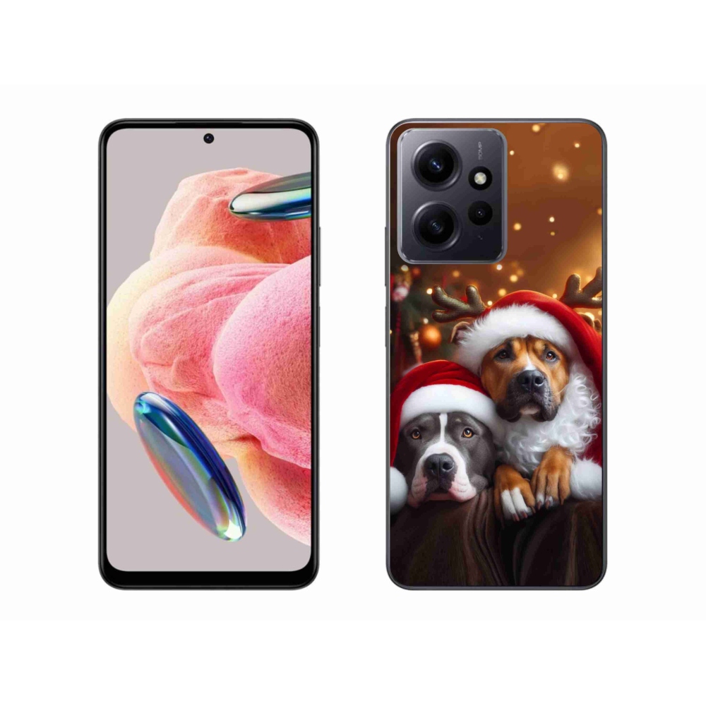 Gél borítás mmCase a Xiaomi Redmi Note 12 4G-hez - Karácsonyi kutyák