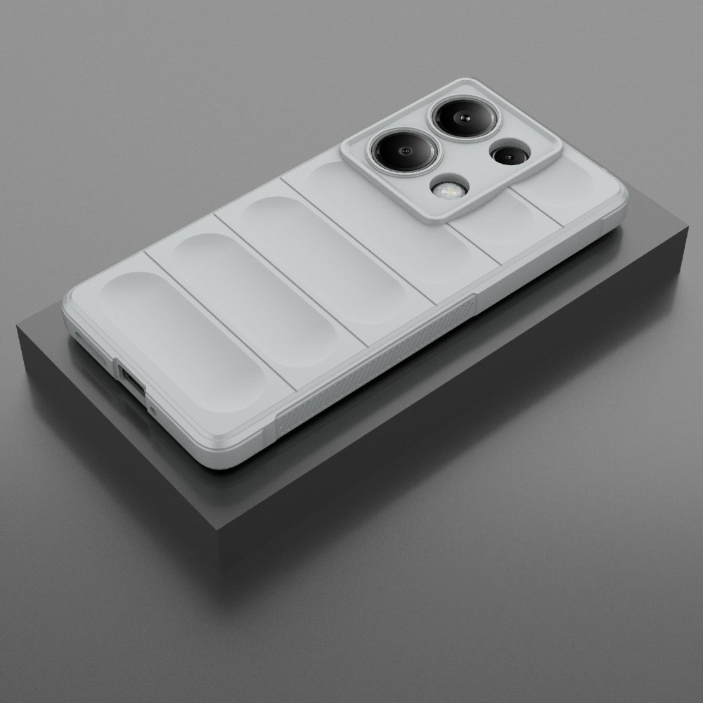 Rugg tartós zselés tok Xiaomi Redmi Note 14S-hez - világosszürke