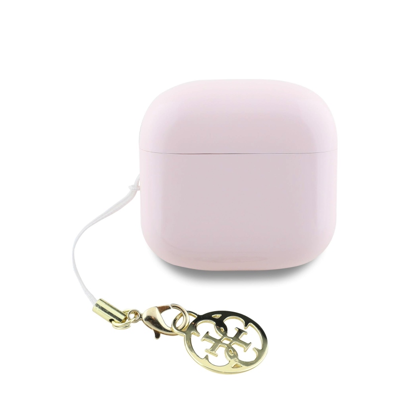 Guess Classic Logo Charm TWS vezeték nélküli fejhallgató rózsaszín