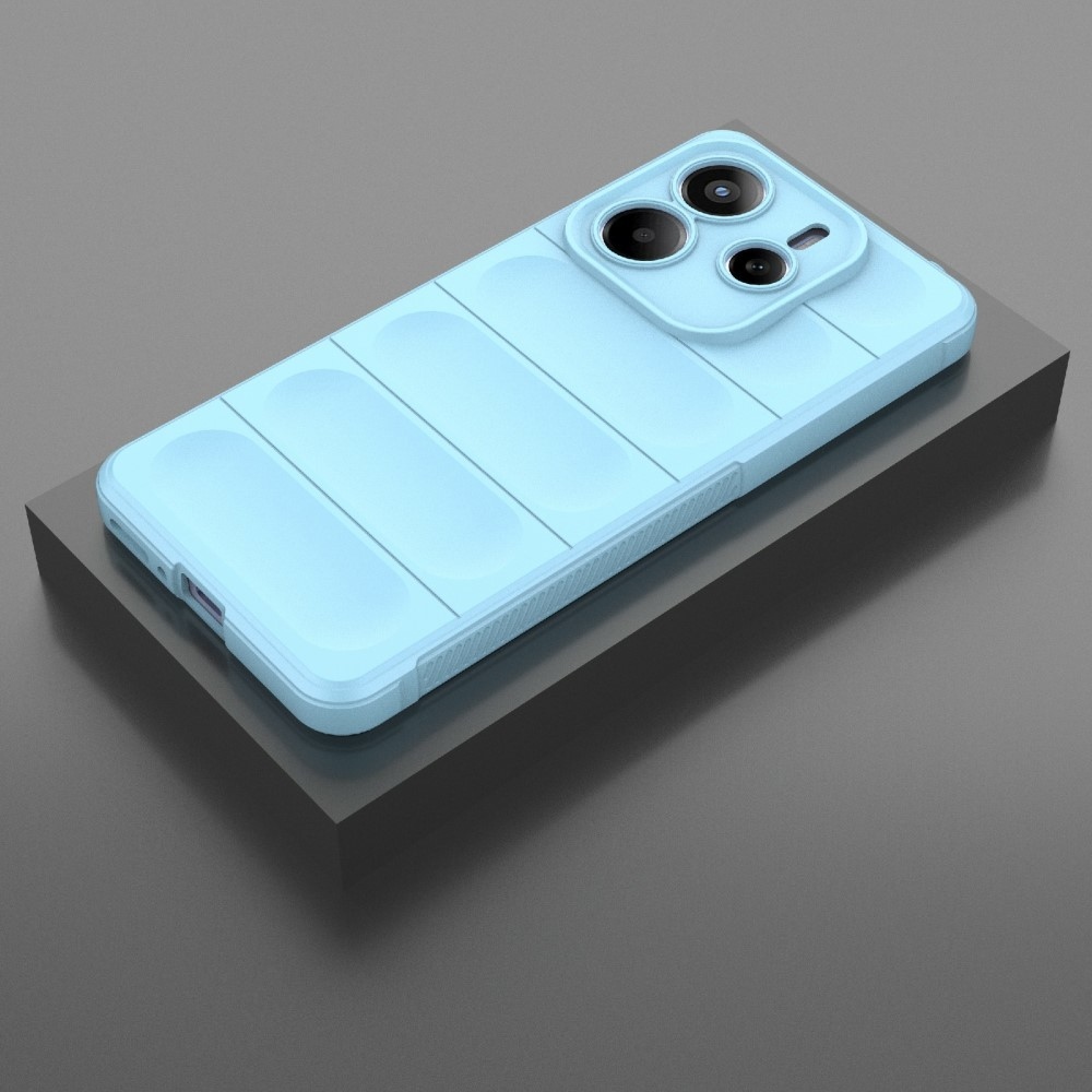 Rugg tartós zselés tok Xiaomi Redmi Note 14 5G - világoskék színben