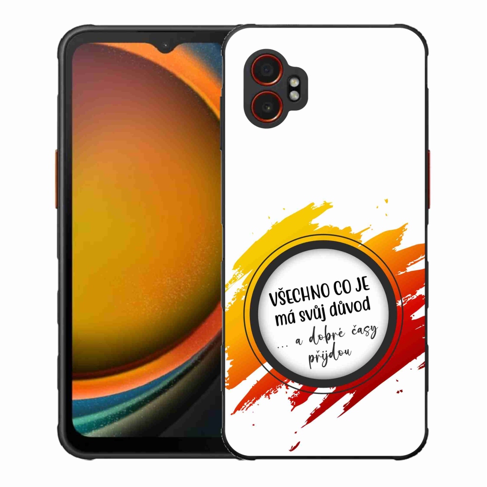 Gél borítás mmCase Samsung Galaxy Xcover 7 Pro - idézet 3 fehér háttér