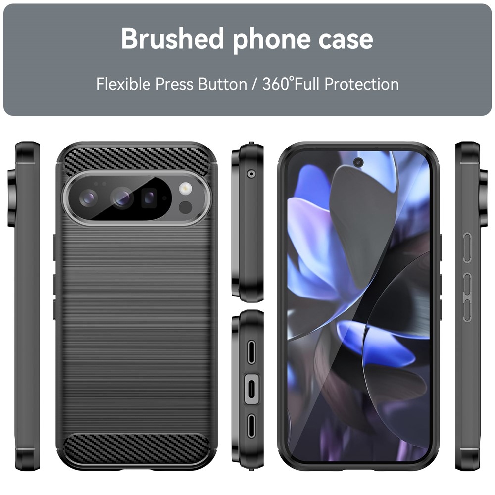 Szénálló zselés tok a Google Pixel 10 Pro/Pixel 10 készülékhez - fekete