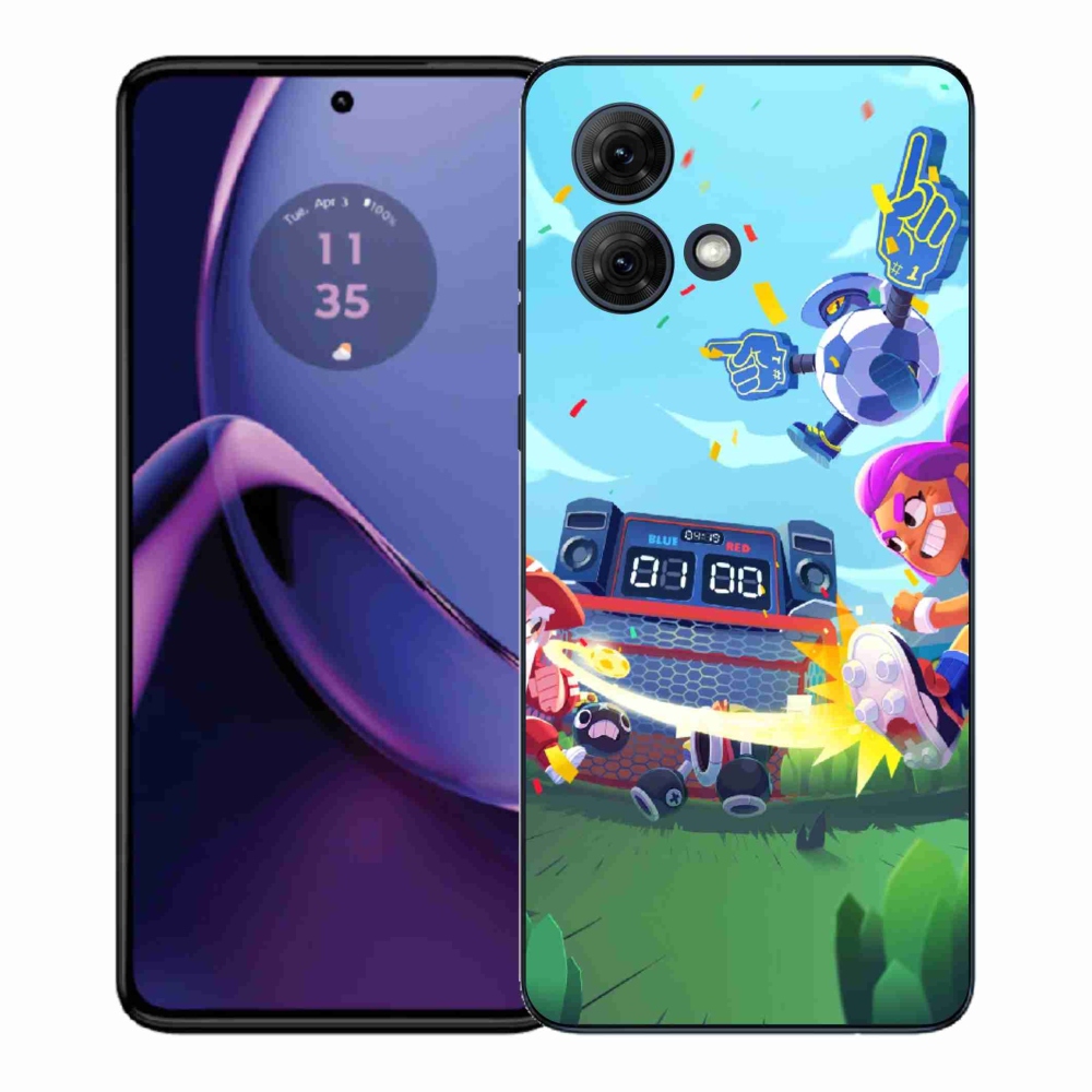 Zselés borítás mmCase a Motorola Moto G84 5G-hez - verekedős csillagok 1