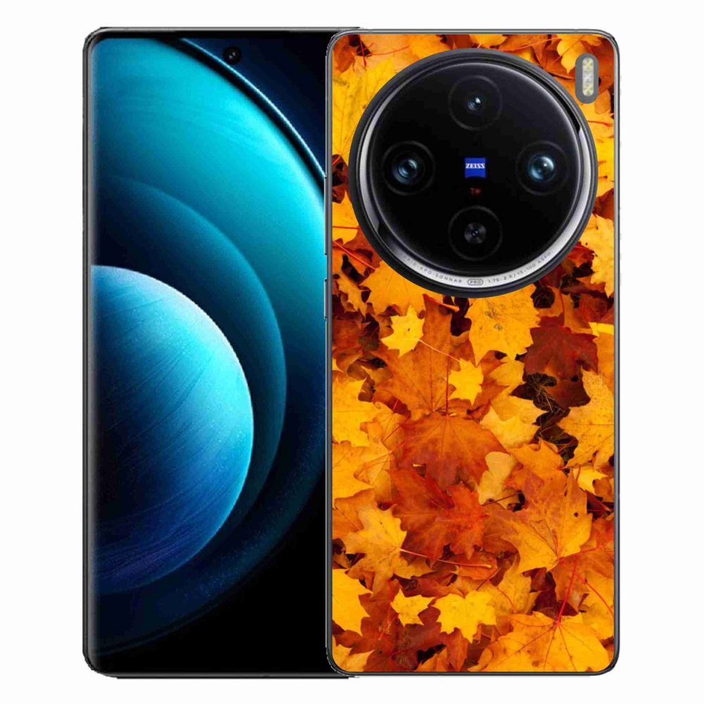Zselés borítás mmCase a Vivo X100 Pro 5G készülékhez - juharlevelek