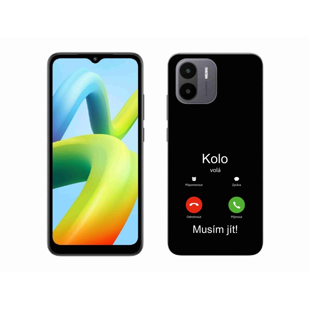 Gél borító mmCase a Xiaomi Redmi A1 - a kerék hívja a fekete hátteret