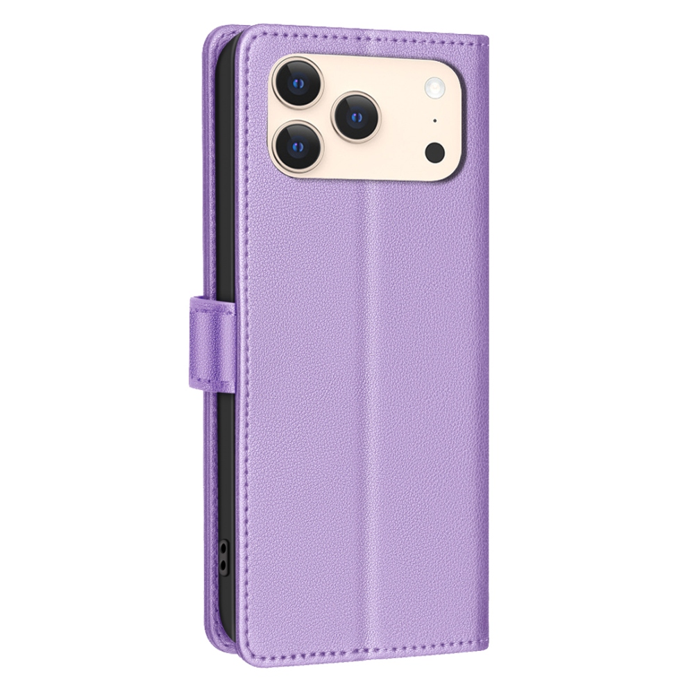 BINFEN könyvtáska iPhone 17 Pro készülékhez - lila