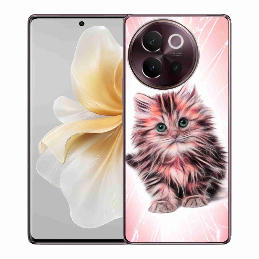 Gél borító mmCase a Vivo V40 Lite 5G-hez - aranyos cica