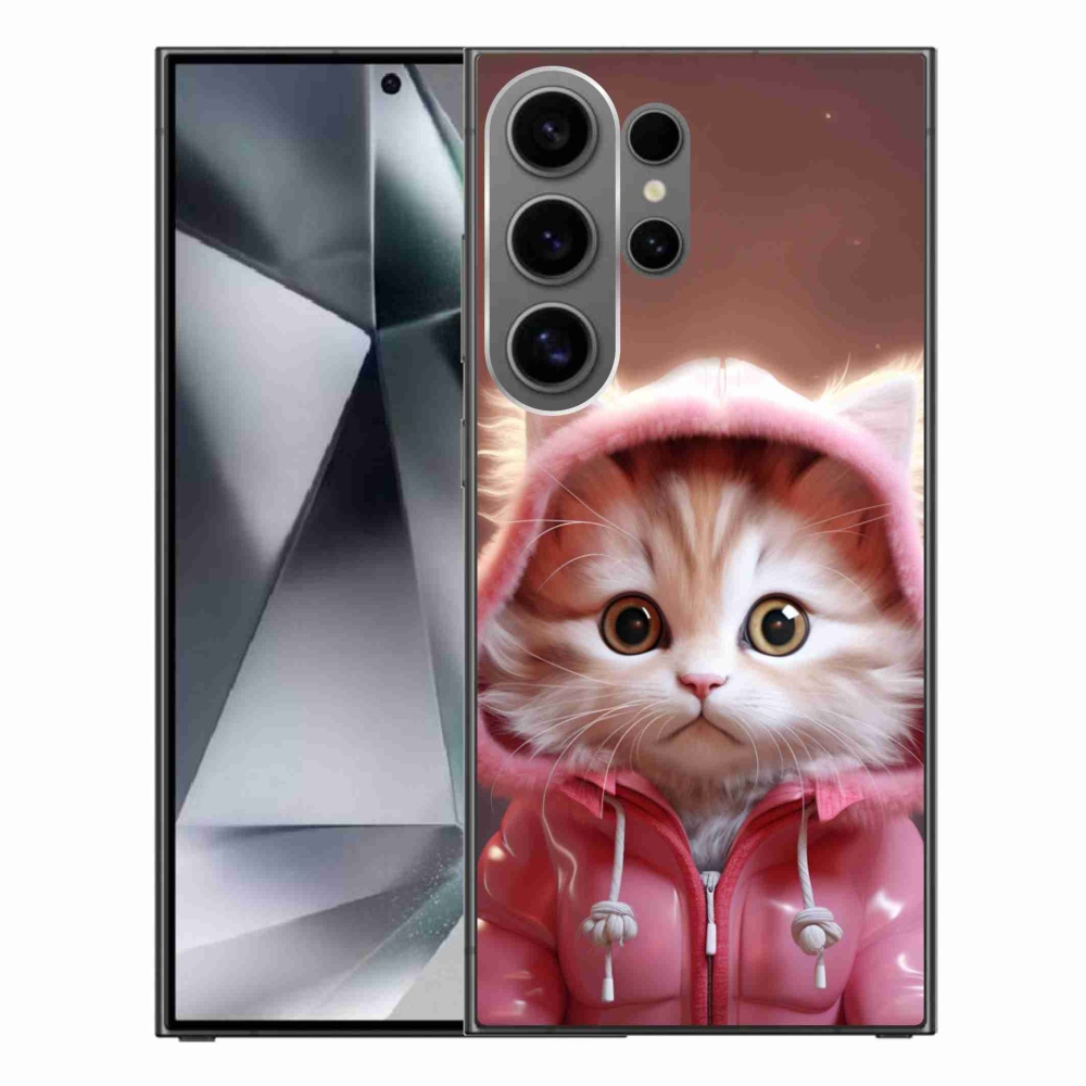 Gél borítás mmCase Samsung Galaxy S24 Ultra - aranyos cica 3