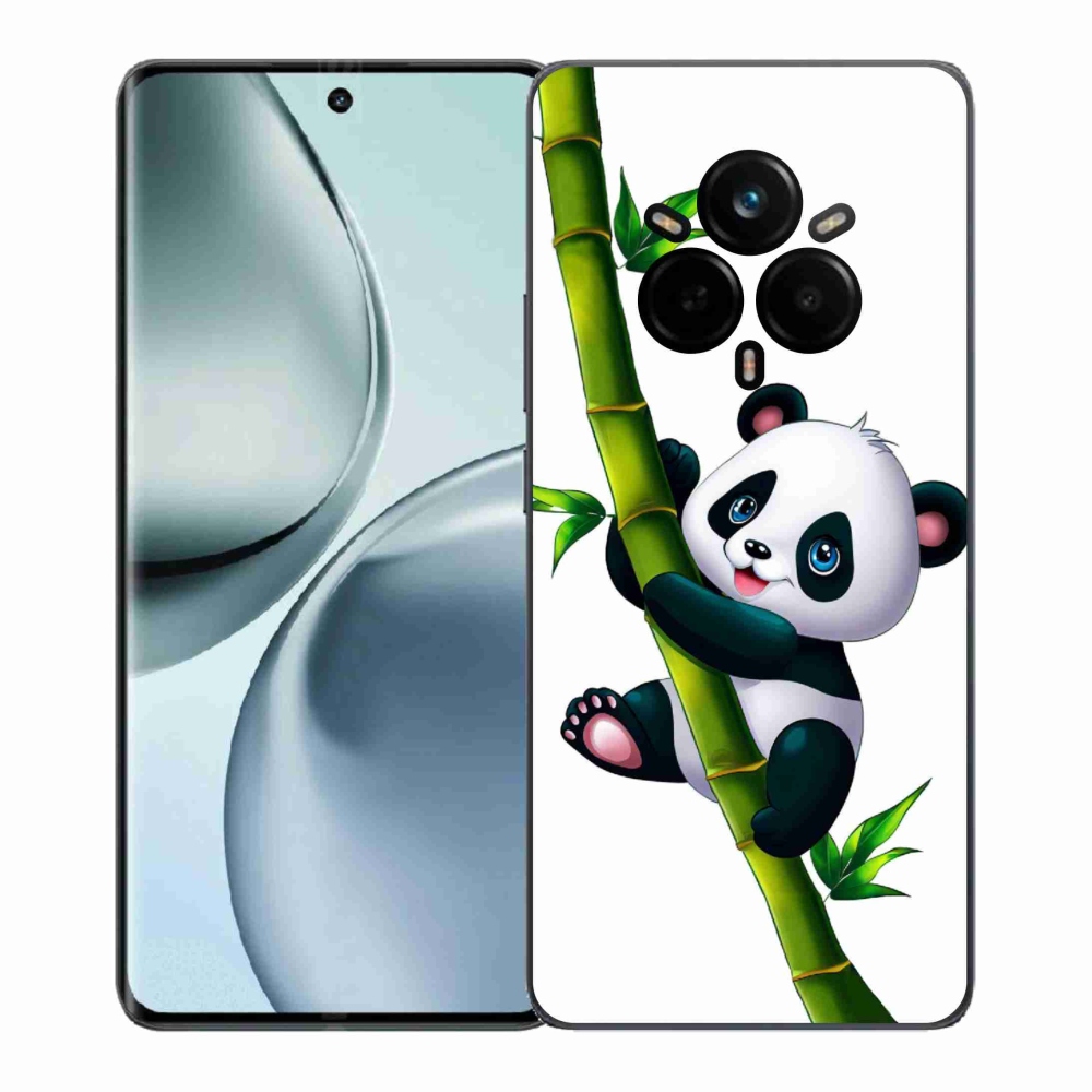 Gél borítás mmCase a Realme 14 Pro+ 5G számára - panda a bambuszon