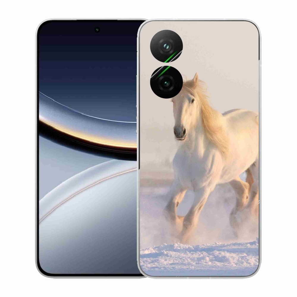 Gél borítás mmCase a Xiaomi Poco F7 5G számára - ló a hóban