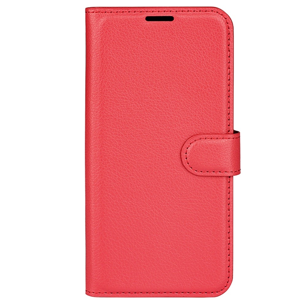 Litchi könyv tok a Vivo X100 Pro 5G-hez - piros