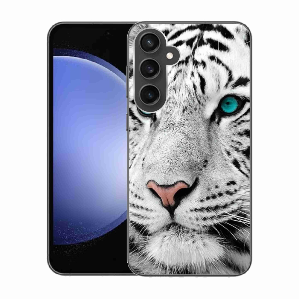 Gél védőhuzat mmCase Samsung Galaxy S23 FE - fehér tigris