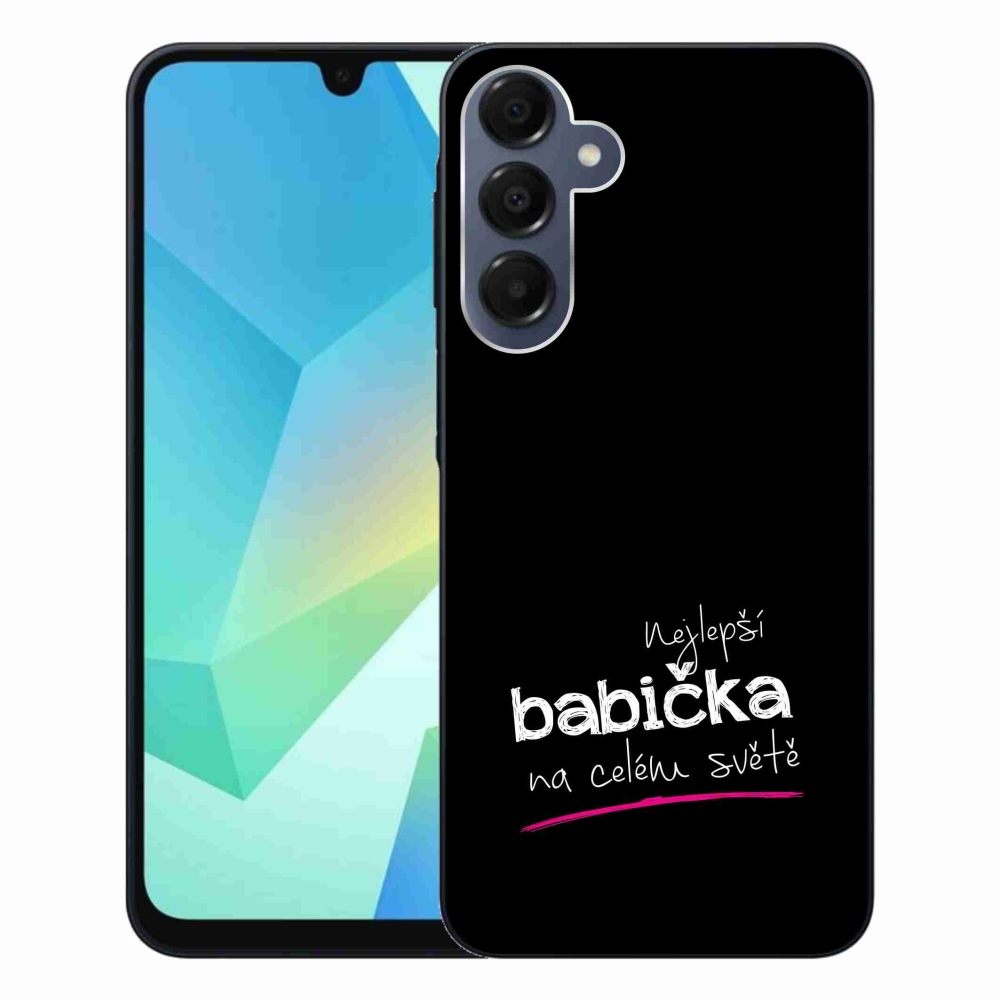 Gél borító mmCase Samsung Galaxy A16 4G/5G - legjobb nagymama 4 fekete háttérrel