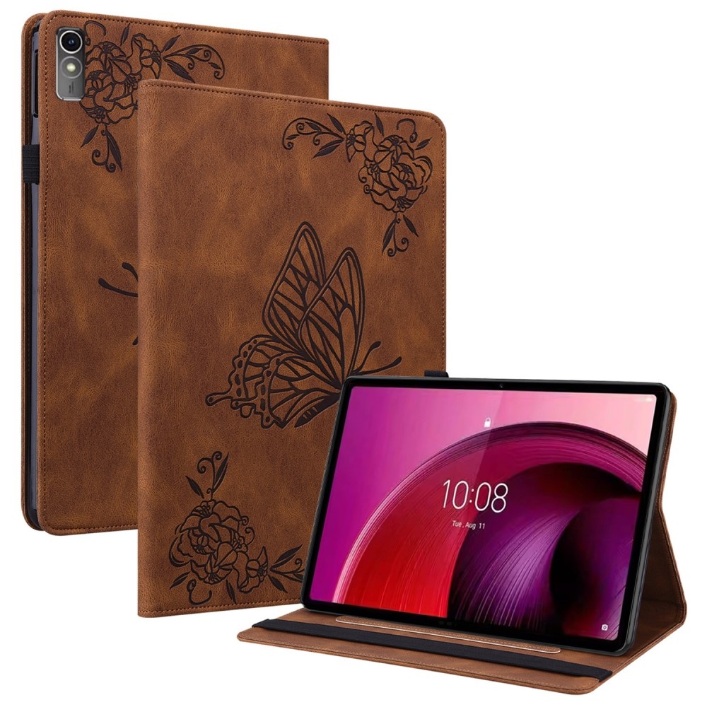 Impresszum záró tok a Lenovo Tab M10 5G-hez - barna