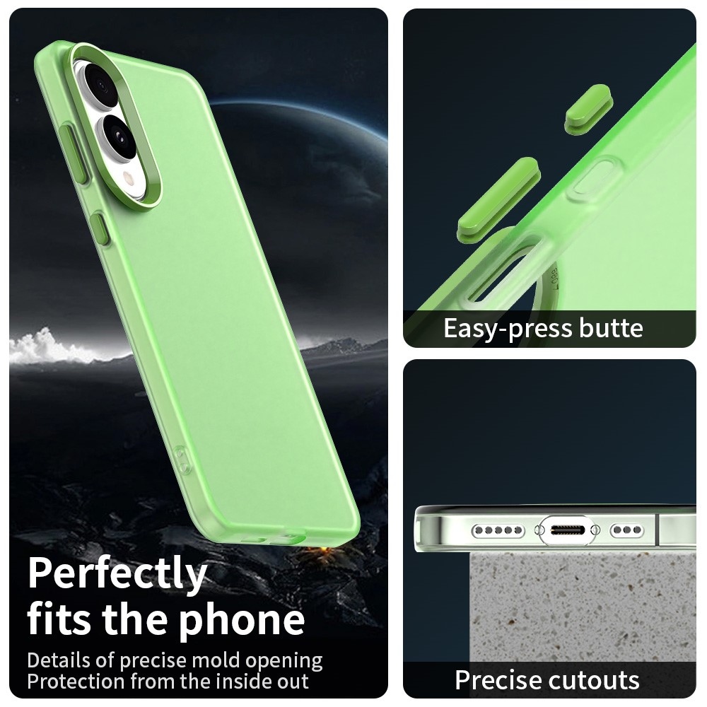 Candys matt zselés tok Samsung Galaxy S25 Edge készülékhez - zöld