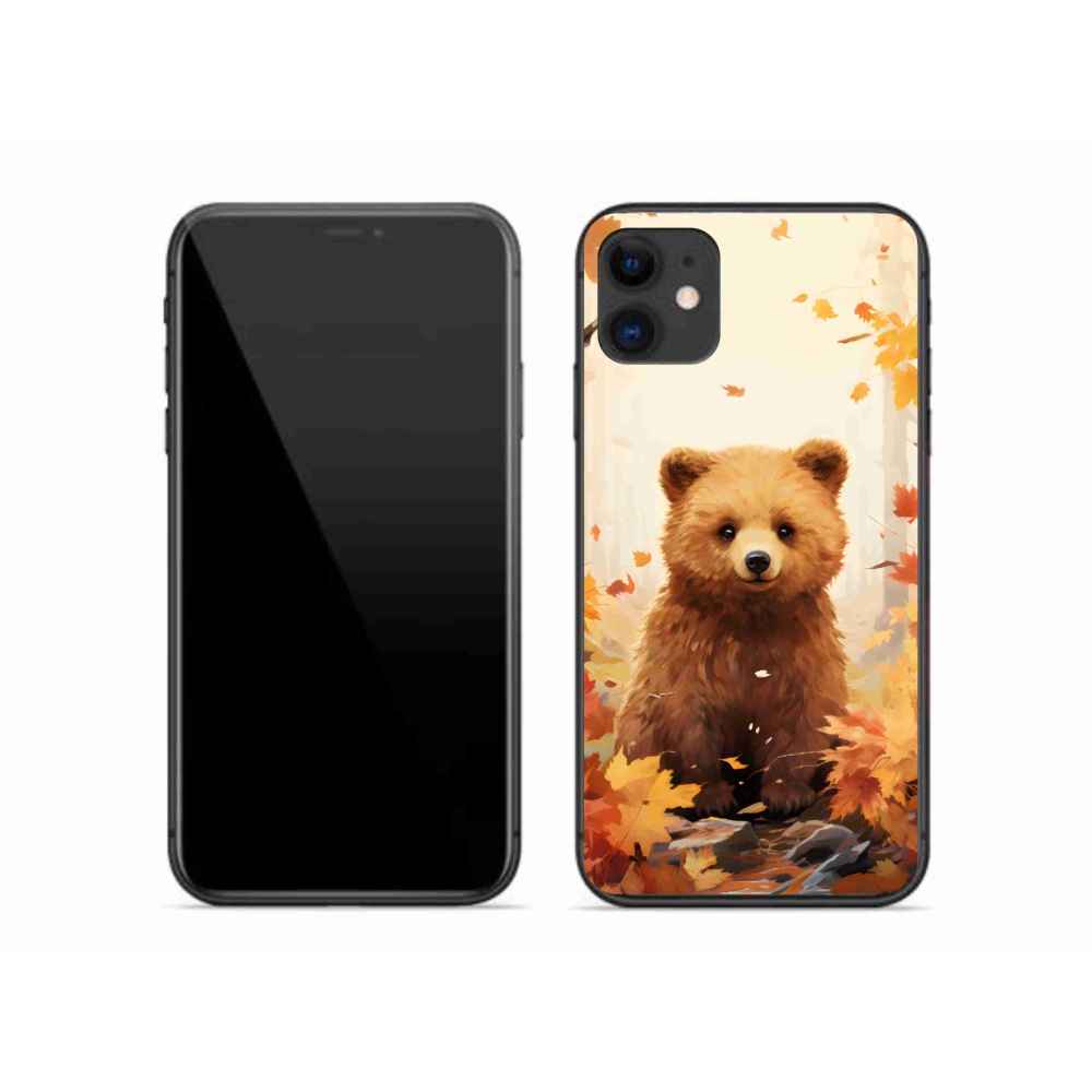 Zselés borítás mmCase iPhone 11 készülékhez - medve az erdőben