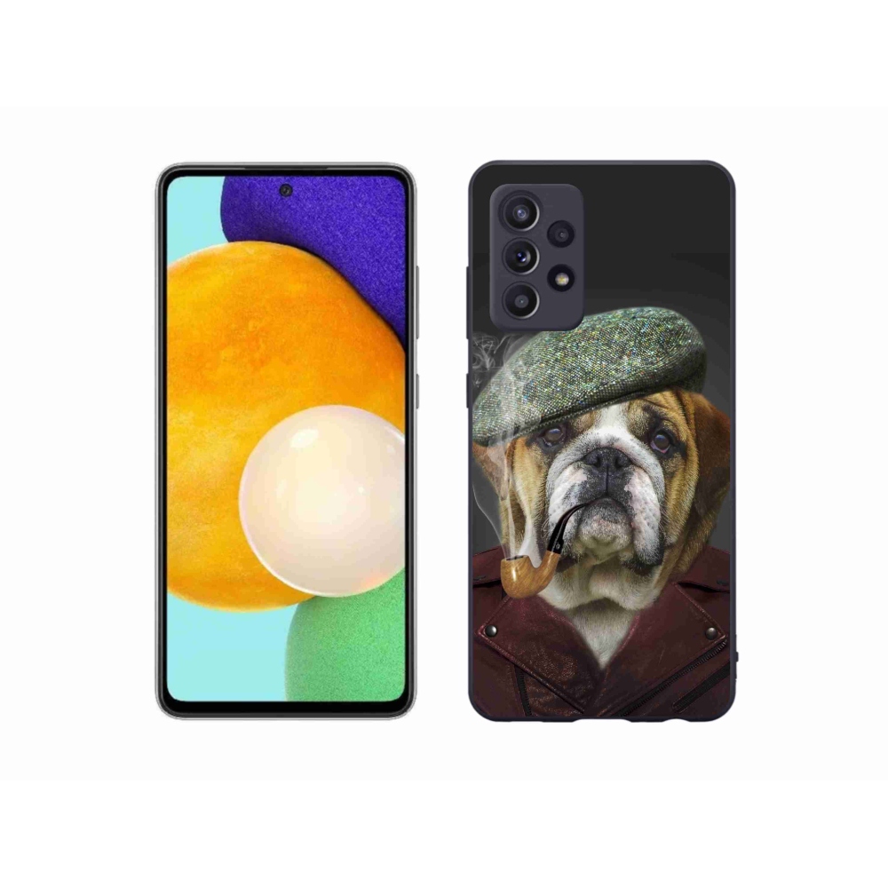 Zselés borítás mmCase Samsung Galaxy A52s 5G - kutya csővel