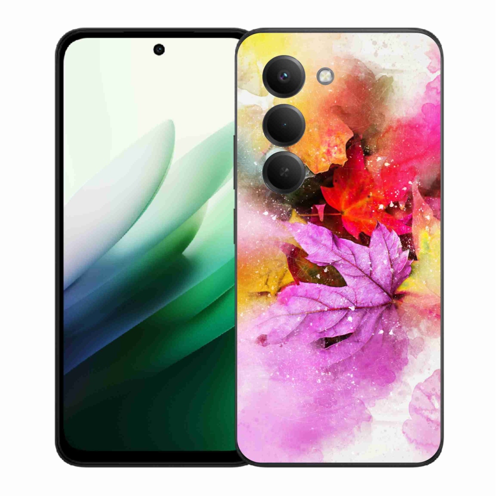 Gél borító mmCase a Xiaomi Redmi 15 5G-hez - színes levelek
