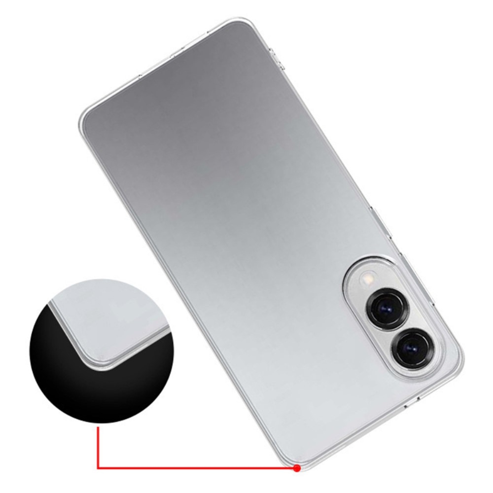 Átlátszó zselés tok Samsung Galaxy S25 Edge készülékhez - átlátszó