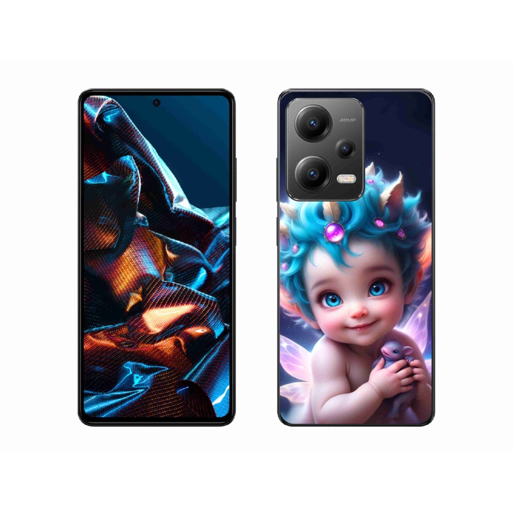 Gél borítás mmCase a Xiaomi Redmi Note 12 Pro 5G-hez - baba pillangószárnyakkal