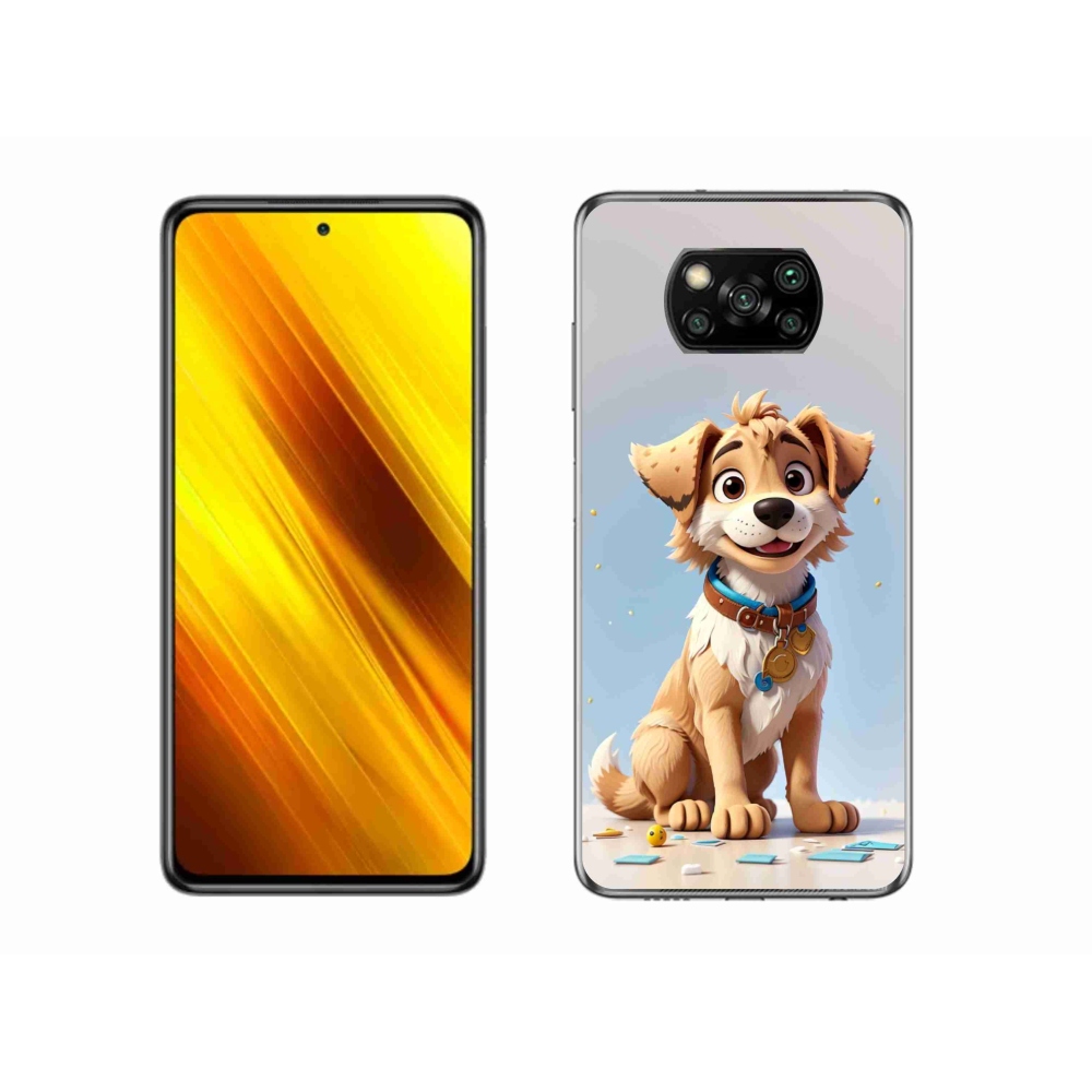 Gél borítás mmCase a Xiaomi Poco X3 Pro számára - rajzfilm kiskutya