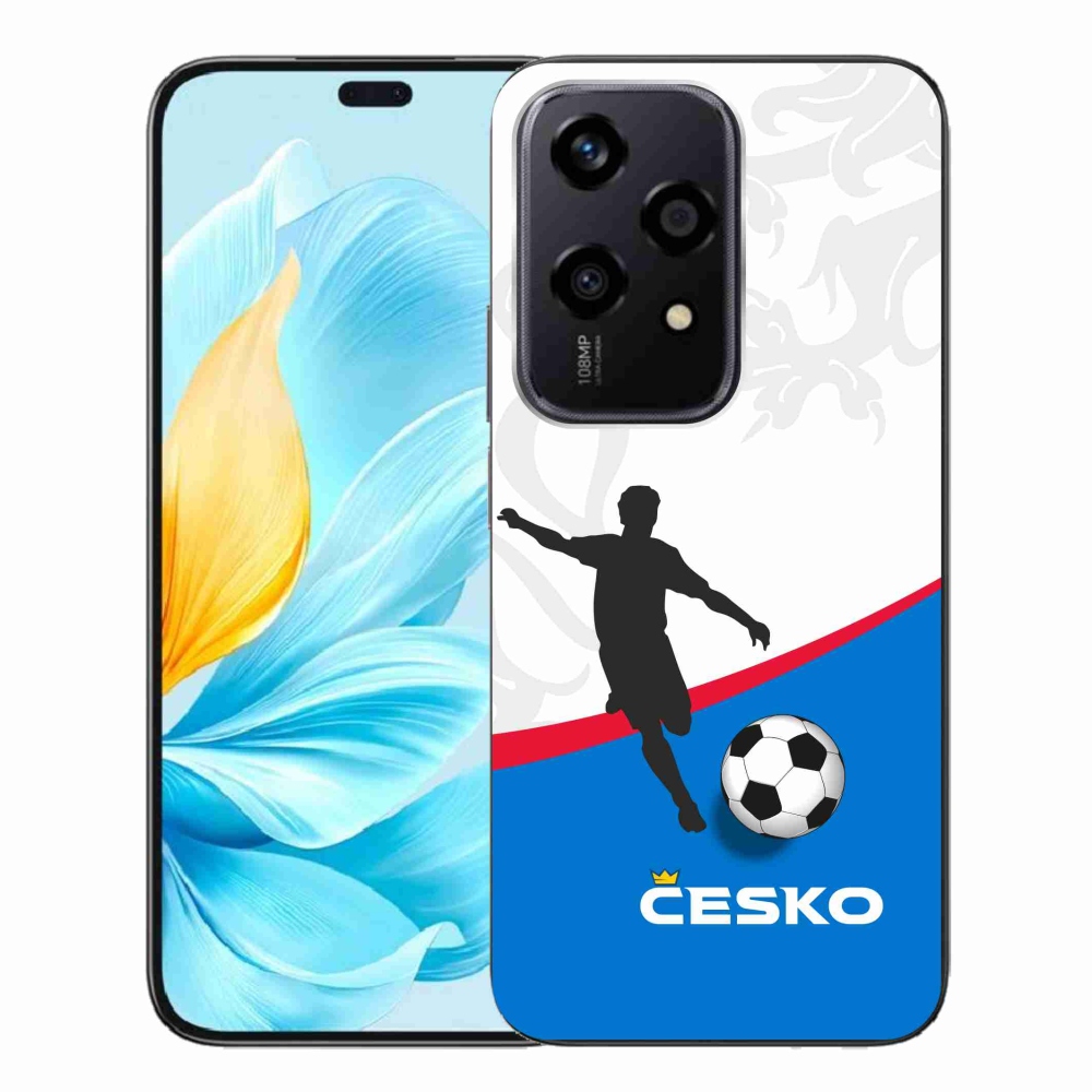 Gél borítás mmCase a Honor 200 Lite 5G számára - futball Csehország 1