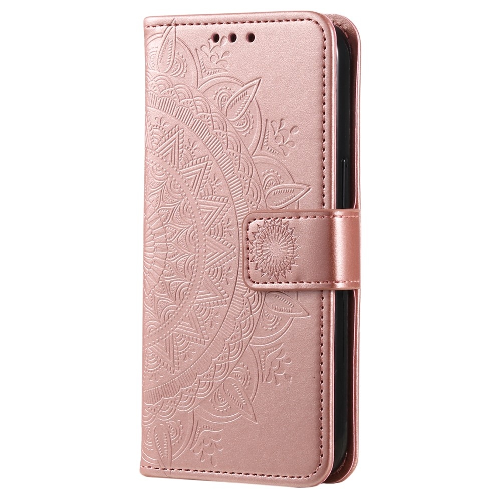 Mandala könyv tok Samsung Galaxy A06 4G - rózsa arany