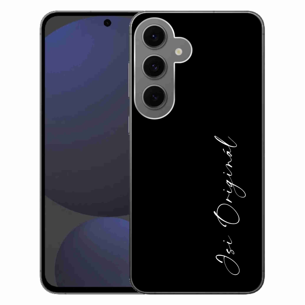Gél borító mmCase Samsung Galaxy S24 FE - te vagy az eredeti fekete háttér